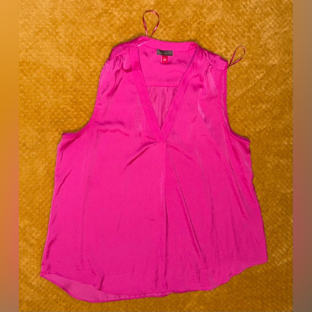 Vince Camuto Hot Pink V-Neck Sleeveless Camisole